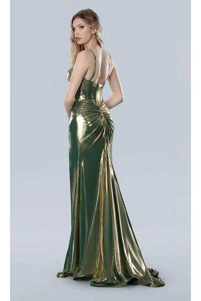 Lilac Prom Dress Metallic Formal Evening Gown Stella Couture 25197