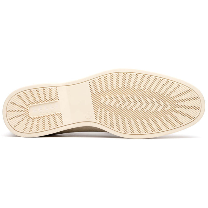 Zelli Livorno Sueded Italian Goatskin Casual Slip-On Loafer in Bone