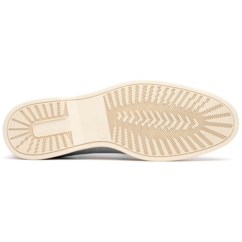 Zelli Livorno Casual Sueded Goatskin Slip-On Loafer in Grey