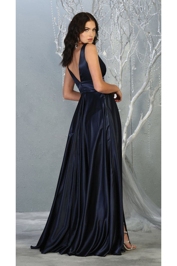 May Queen MQ1723 Long Bridesmaids Dress Maxi Sleeveless Wedding Guest Gown