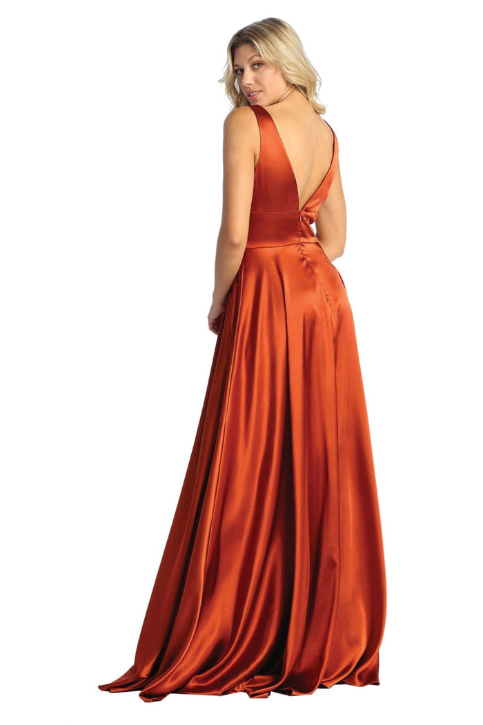 May Queen MQ1723 Long Bridesmaids Dress Maxi Sleeveless Wedding Guest Gown
