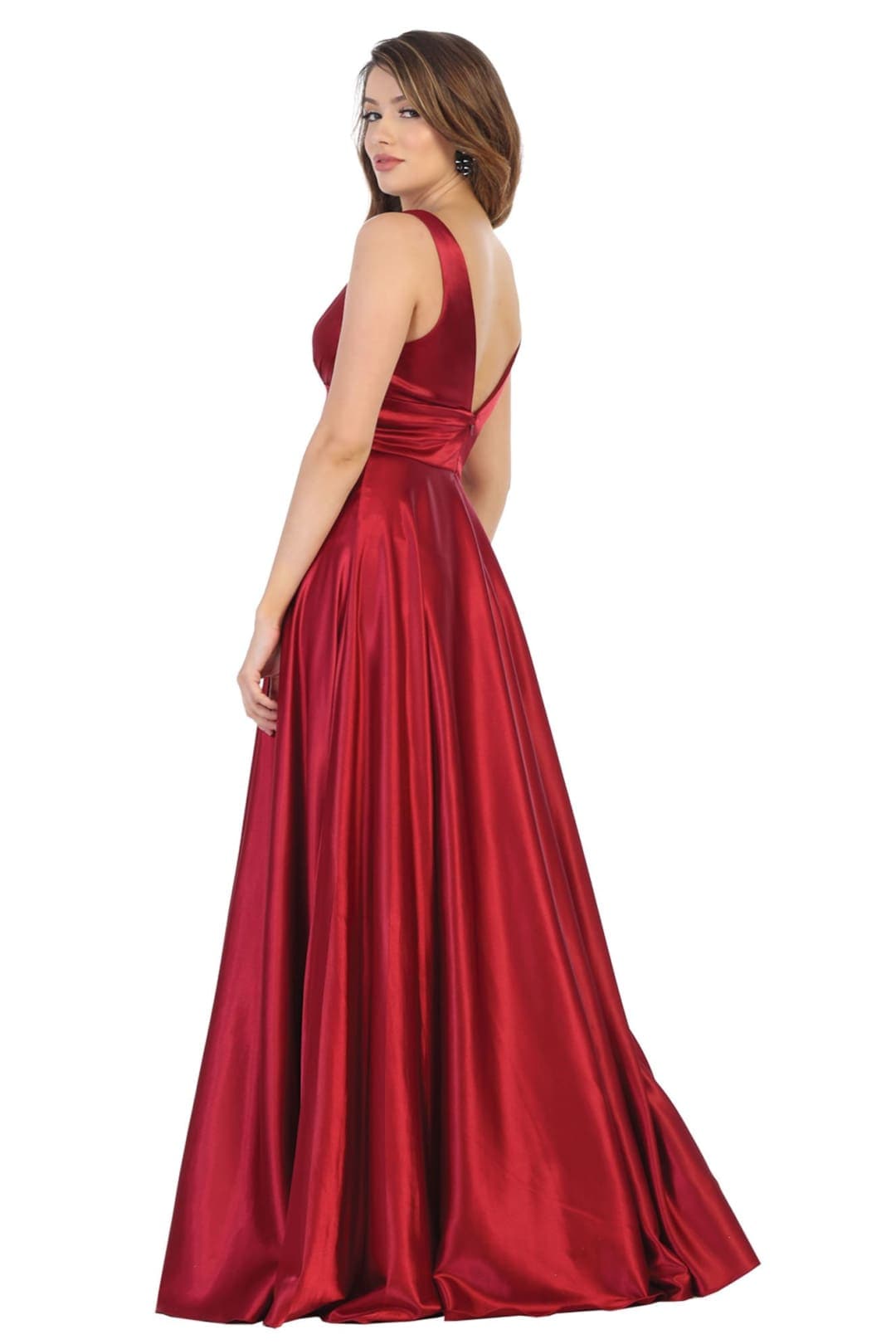 May Queen MQ1723 Long Bridesmaids Dress Maxi Sleeveless Wedding Guest Gown