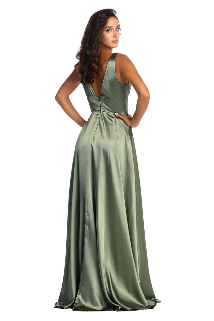 May Queen MQ1723 Long Bridesmaids Dress Maxi Sleeveless Wedding Guest Gown