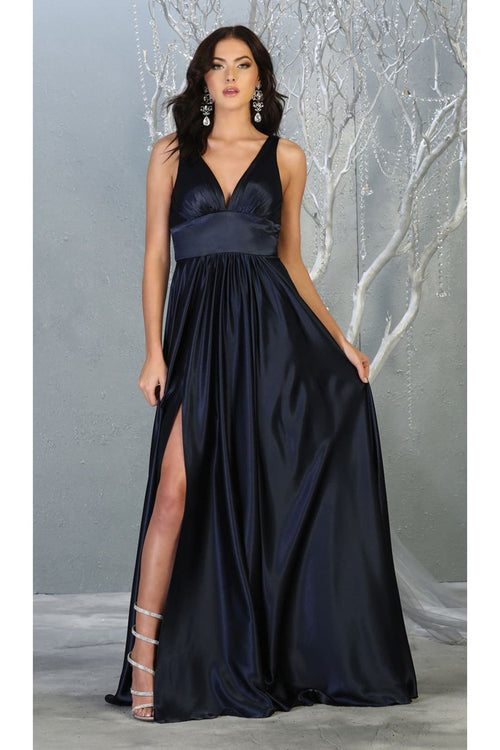 May Queen MQ1723 Long Bridesmaids Dress Maxi Sleeveless Wedding Guest Gown