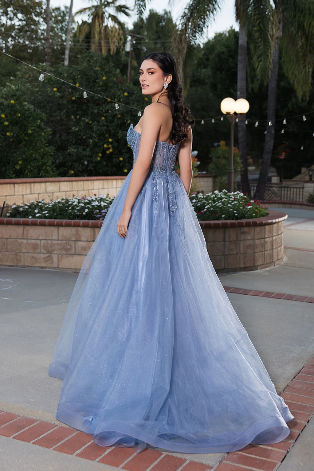 Long Evening Dress Strapless A-Line Prom Gown By Royal Queen RQ8184