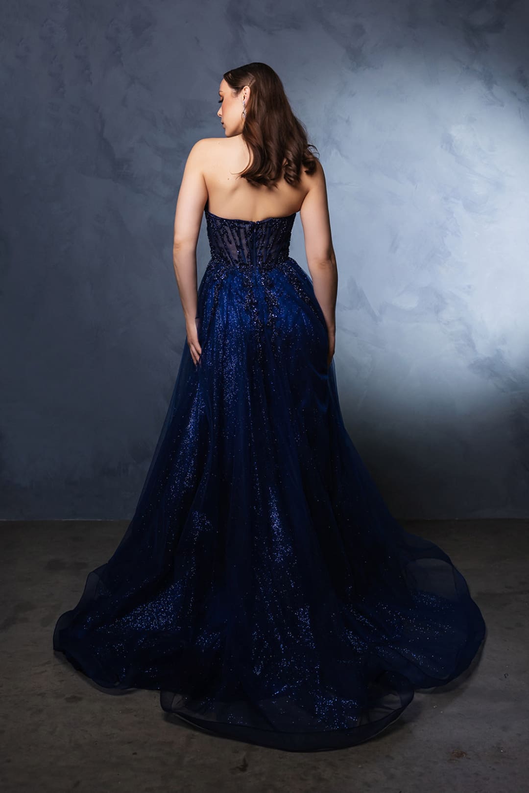 Long Evening Dress Strapless A-Line Prom Gown By Royal Queen RQ8184