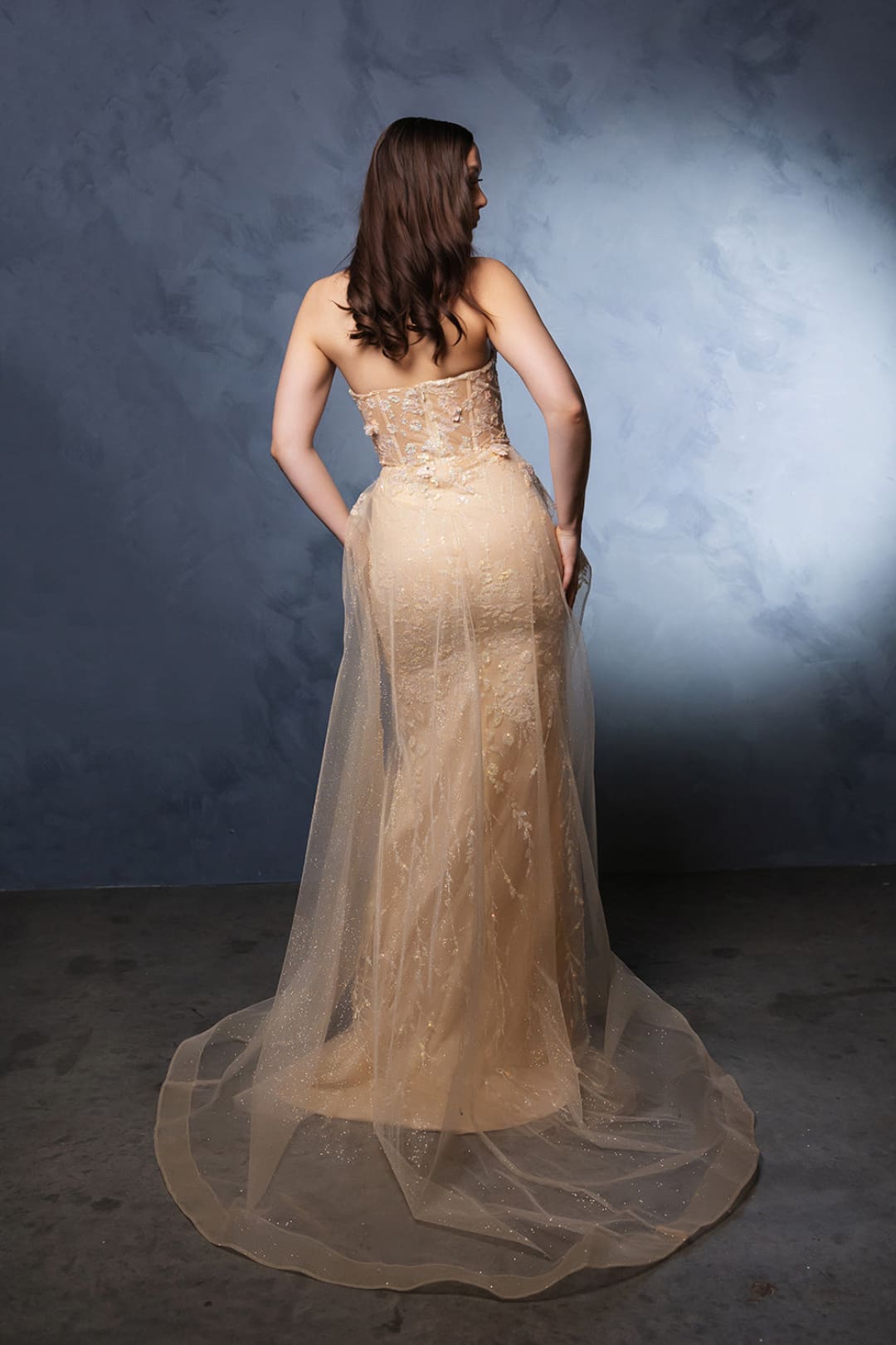 Long Formal Dress Sweetheart Overskirt Gala Gown By Royal Queen RQ8116