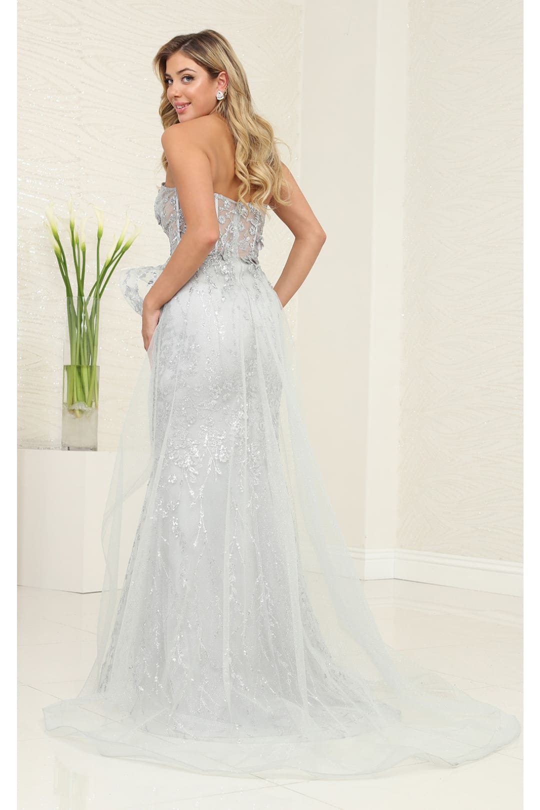 Long Formal Dress Sweetheart Overskirt Gala Gown By Royal Queen RQ8116
