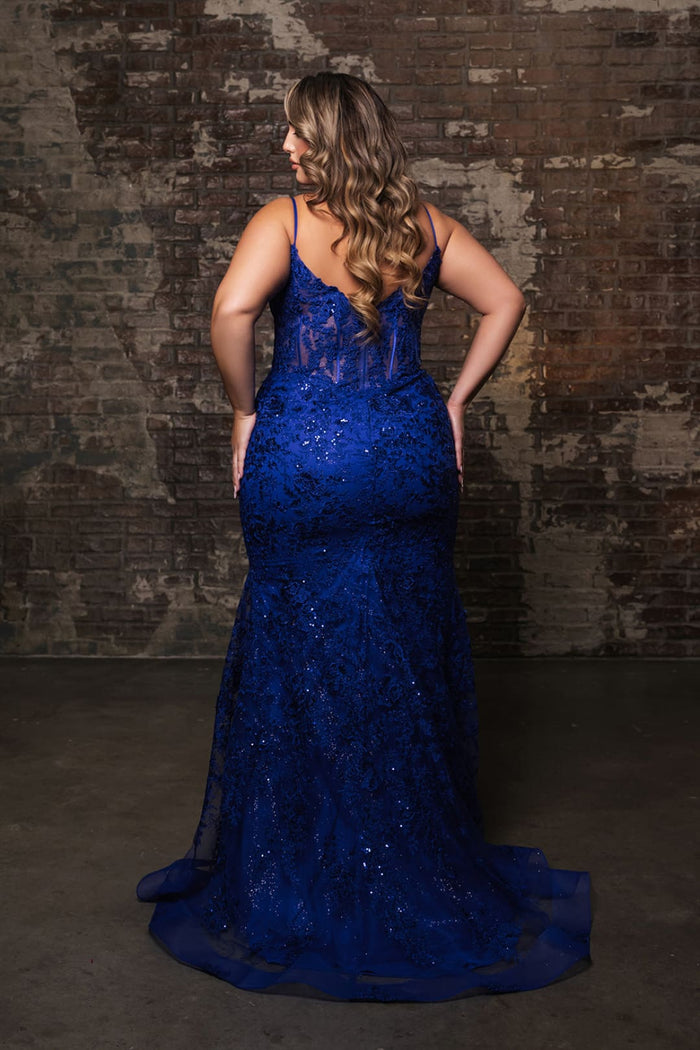 Long Gala Dress Sweetheart Mermaid Sequin Gown By Royal Queen RQ8138