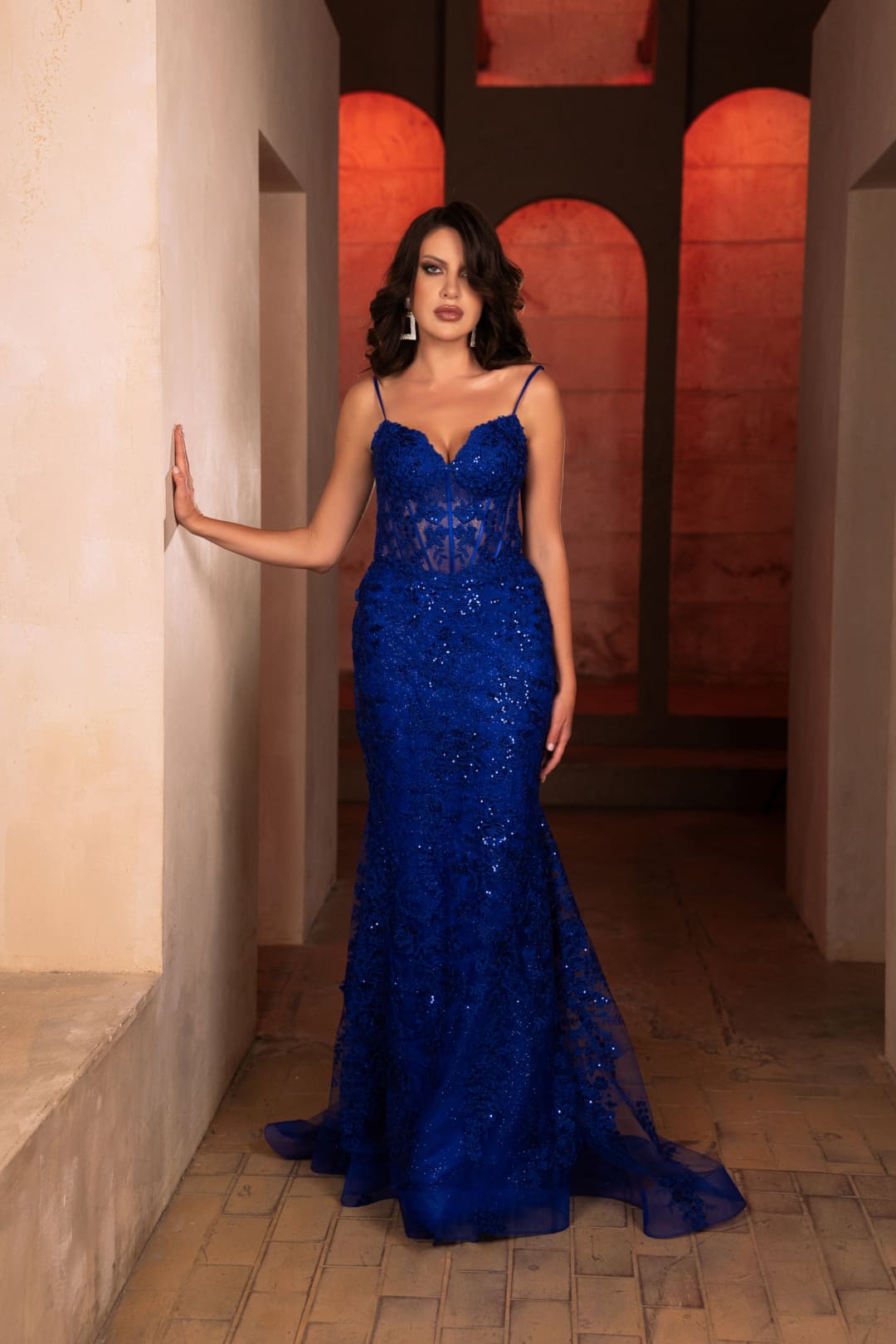Long Gala Dress Sweetheart Mermaid Sequin Gown By Royal Queen RQ8138
