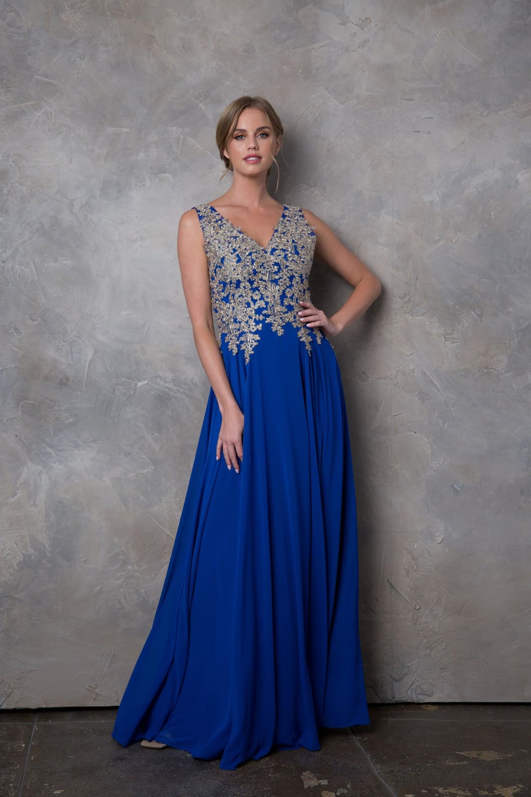 Eva USA 5233 Long Mother of the Bride Chiffon Formal Dress