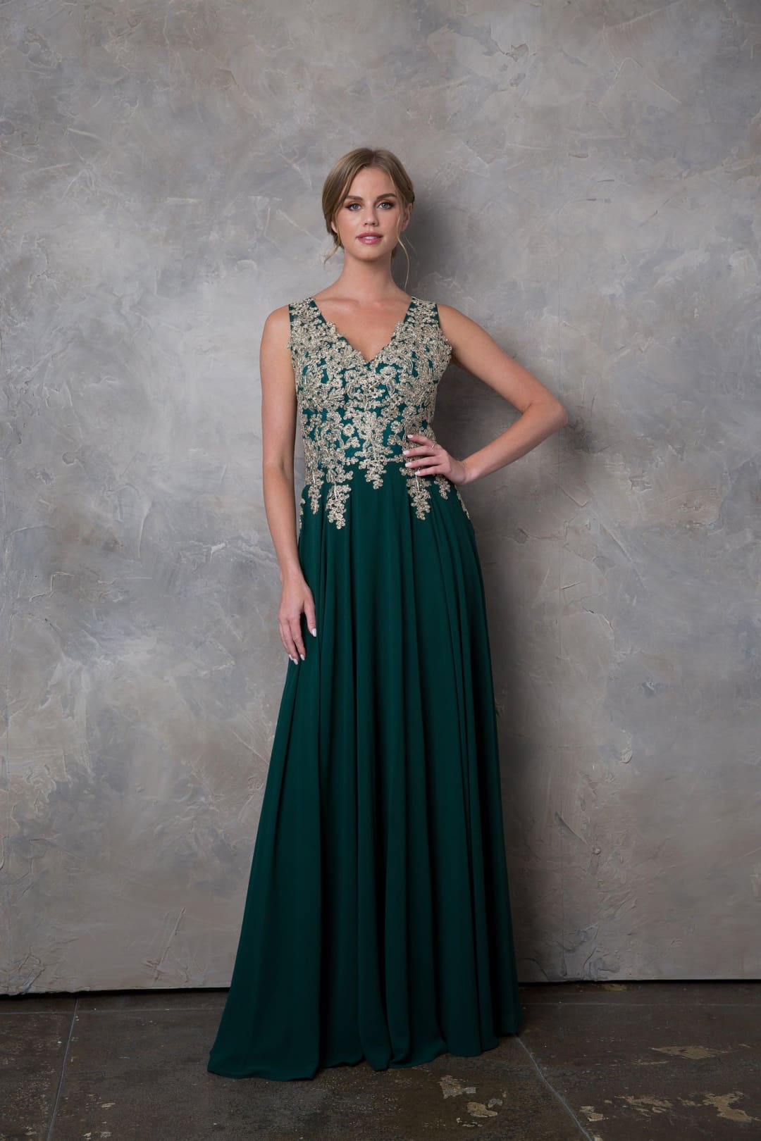 Eva USA 5233 Long Mother of the Bride Chiffon Formal Dress