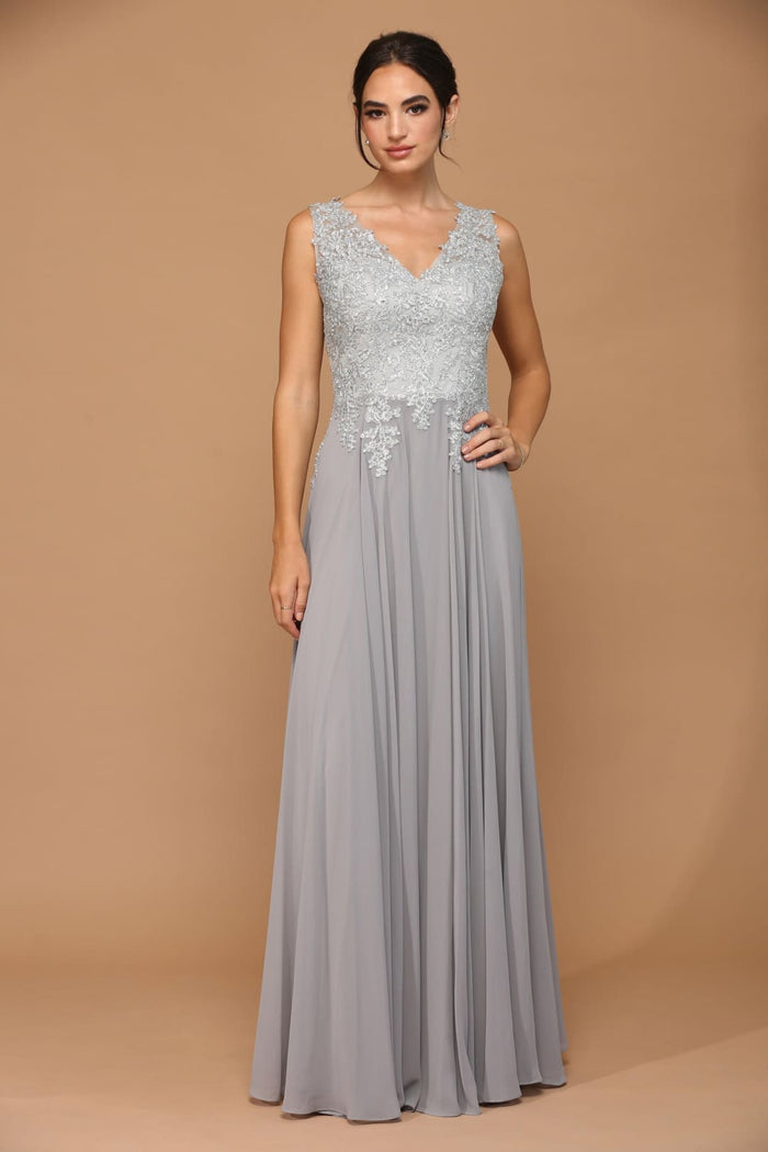 Eva USA 5233 Long Mother of the Bride Chiffon Formal Dress