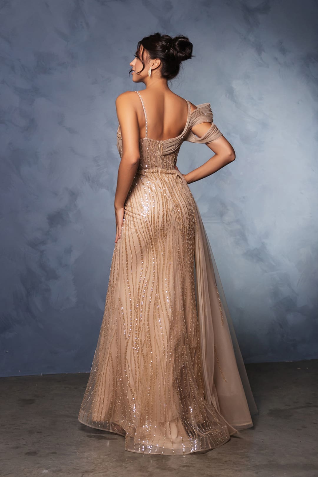 Long Prom Dress A-Line Sequin Pageant Gown By Royal Queen RQ8175