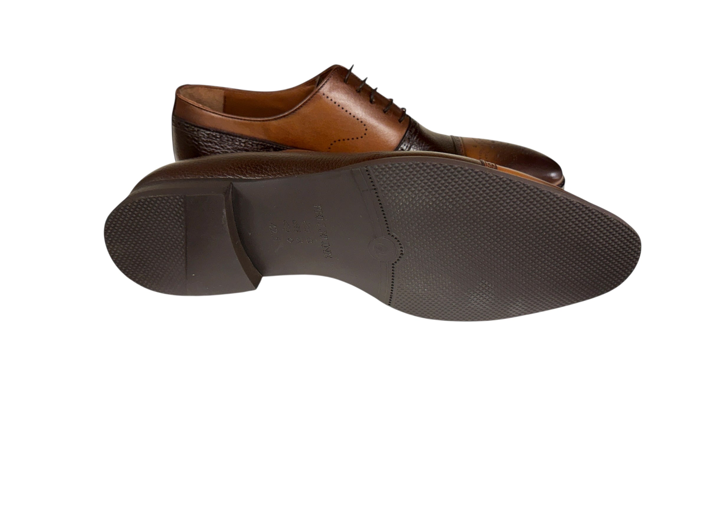 P0005225 -Lord -Two Tone Lace up-Brown+Tan