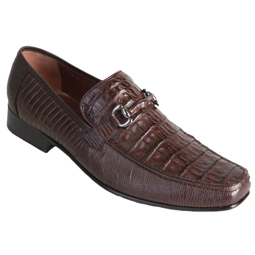 Men's Original Caiman Belly and Lizard Skin Shoes LAB-ZV1037 - The Galway
