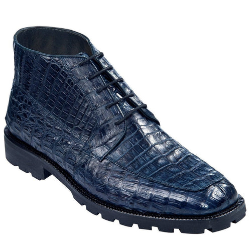 Men's Original Exotic Caiman Belly Skin Shoe ZA2068210 - Navy Blue