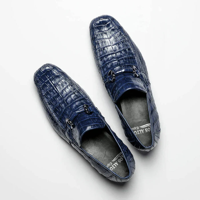 Los Altos Caiman Bit Loafers Navy