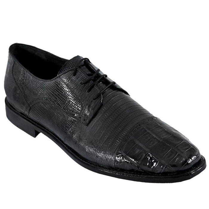 Men's Original Caiman and Lizard Skin Shoe ZV093705 - Black
