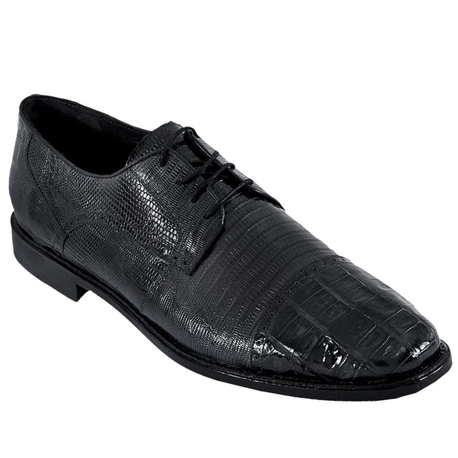 Men's Original Caiman and Lizard Skin Shoe ZV093705 - Black