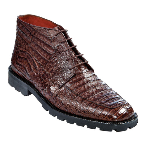 Men's Original Exotic Caiman Belly Skin Shoe ZA2068207 - The Croc Track - Brown