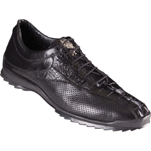 Men's Original Caiman Tail Skin Casual Shoe ZC090105 - The Dasher - Black