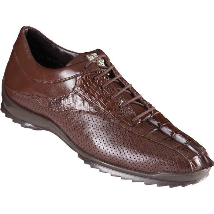 Men's Original Caiman Tail Skin Casual Shoe ZC090107 - The Dasher - Brown