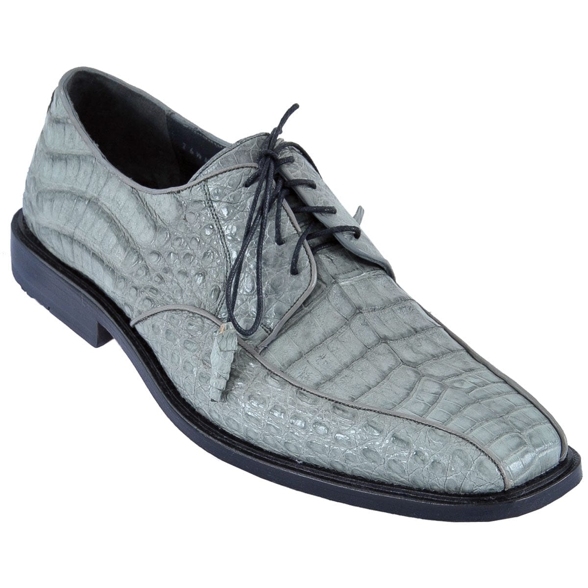 Men's Original Exotic Caiman Belly Skin Shoe ZV038209 - The Gentleman - Gray – SuitUSA