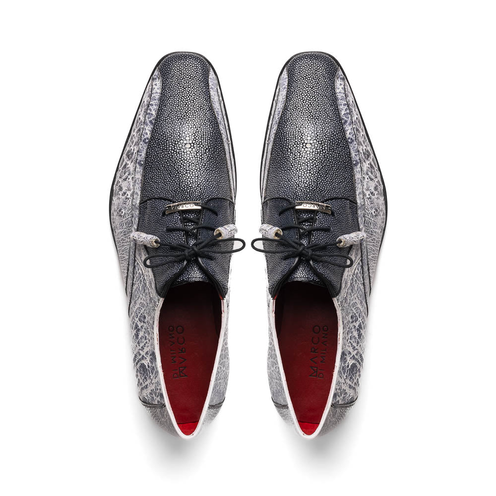 Marco Di Milano Lucca Ostrich & Stingray Shoes Newspaper