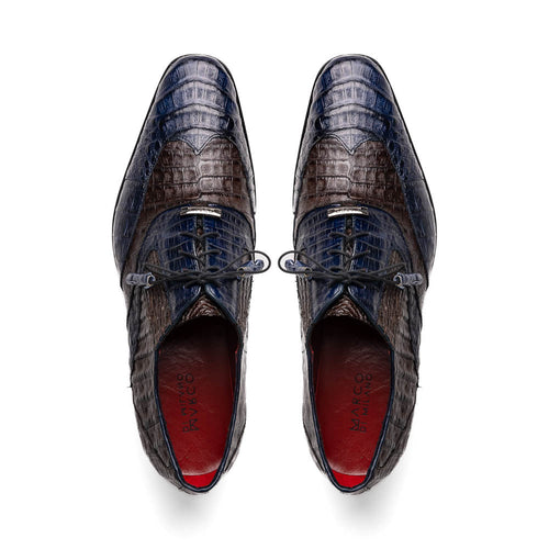 Marco Di Milano Luciano - Navy Brown Leather Loafer