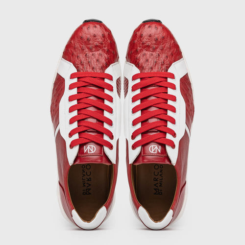 Marco Di Milano Lyon II - Red & White Leather Loafer