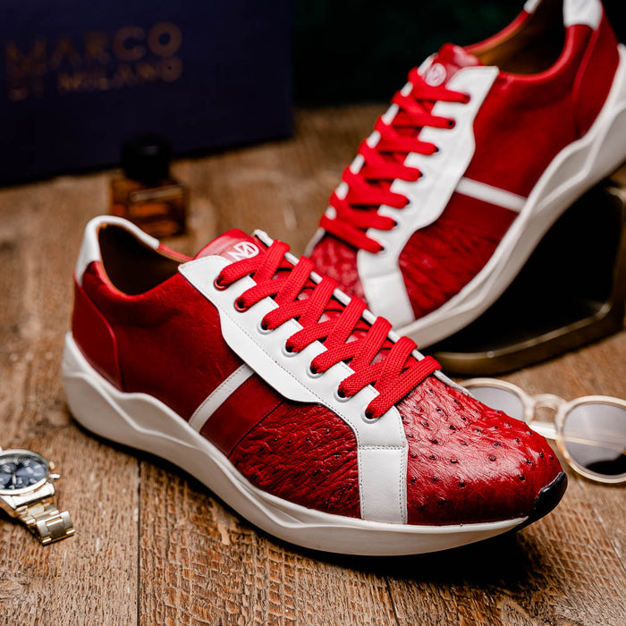 Marco Di Milano Lyon II - Red & White Leather Loafer