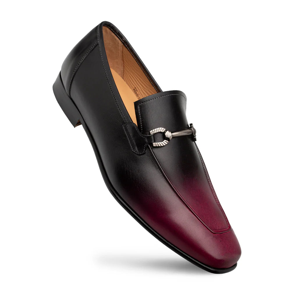 Mezlan Brunello Two-Tone Bit Loafer Red / Black (21100)