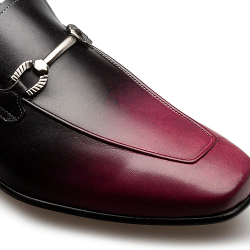 Mezlan Brunello Two-Tone Bit Loafer Red / Black (21100)