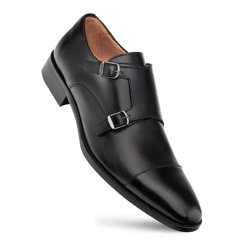 Mezlan Actore Double Monk Strap Black (21151)