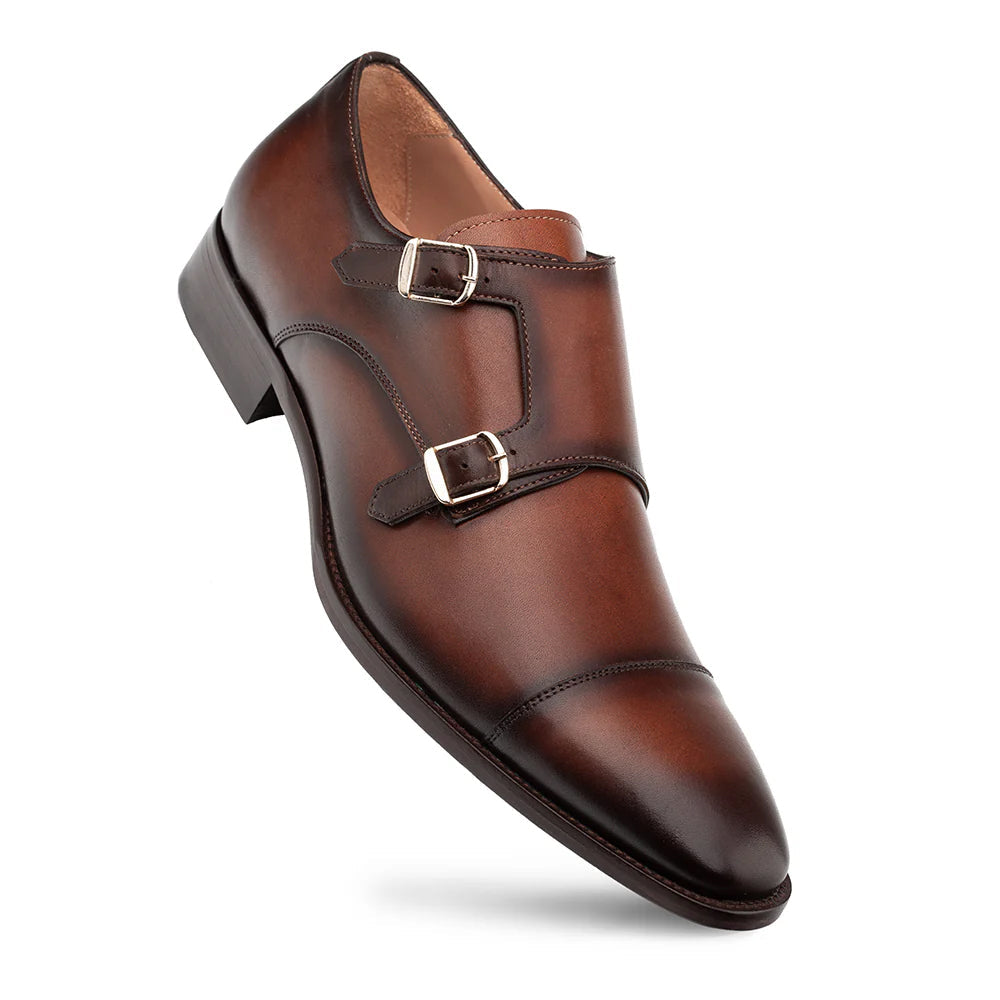 Mezlan Actore Double Monk Strap Chocolate (21151)