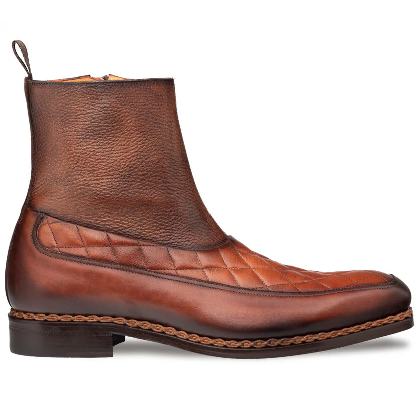 Mezlan Musico Dress Zip Boot Dark Cognac (21239) – SuitUSA