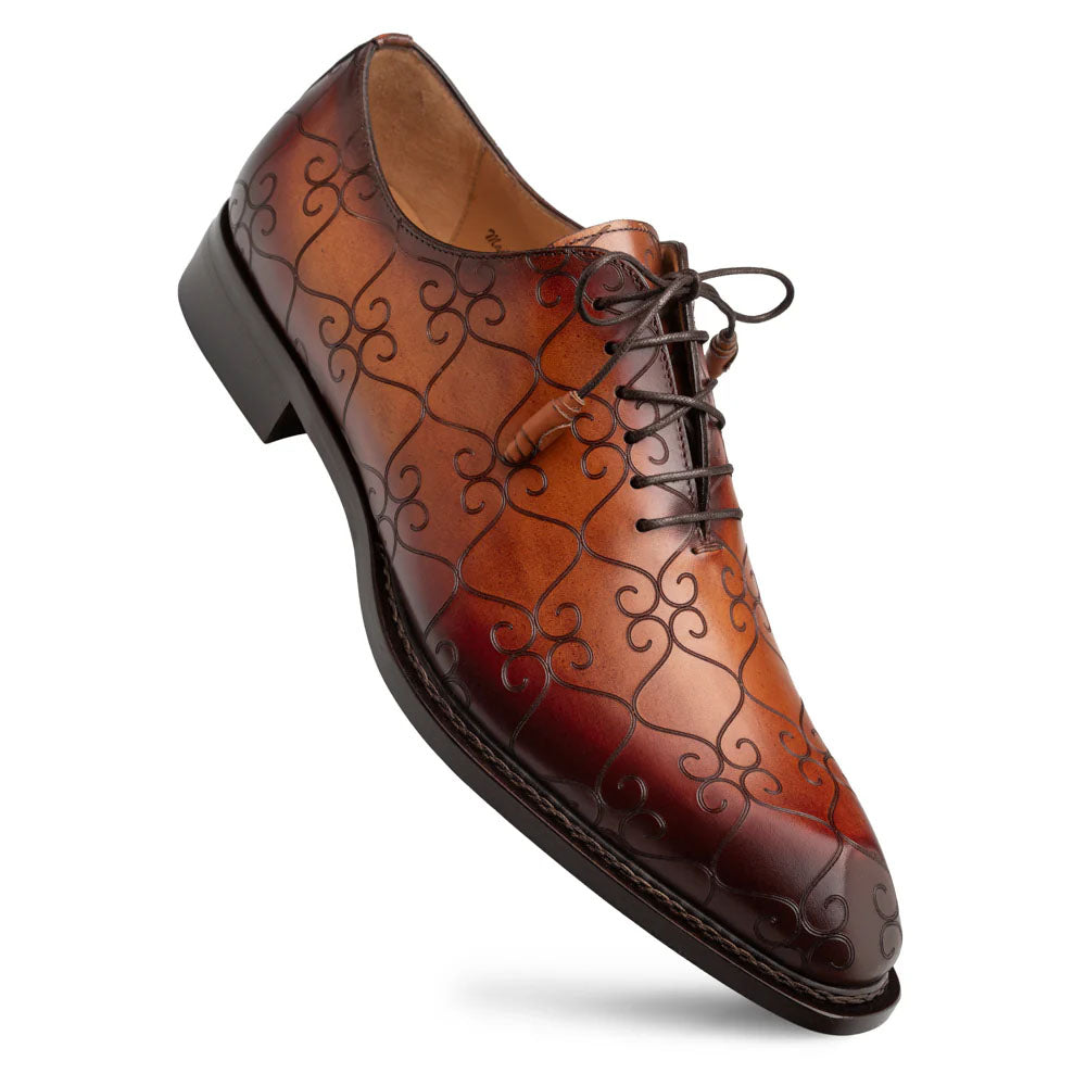 Mezlan Laser Print Monk Strap