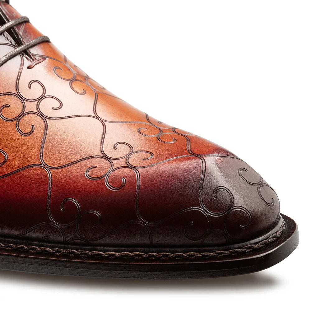 Mezlan Laser Print Monk Strap