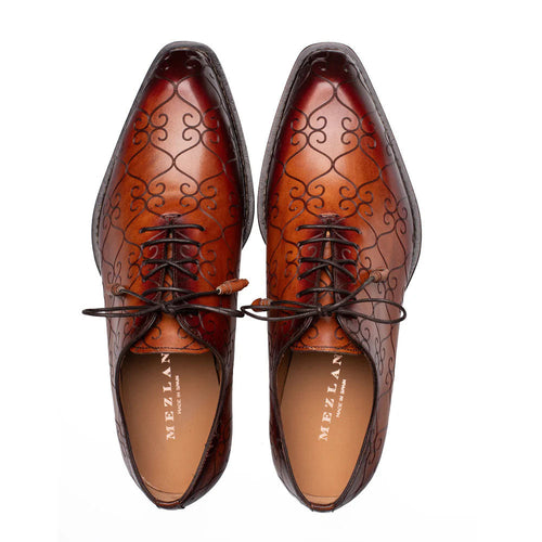 Mezlan Laser Print Monk Strap