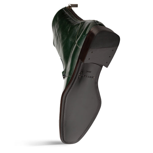 Mezlan Buscemi Hi-Shine Ornament Boot - Luxury Leather Dress Boot