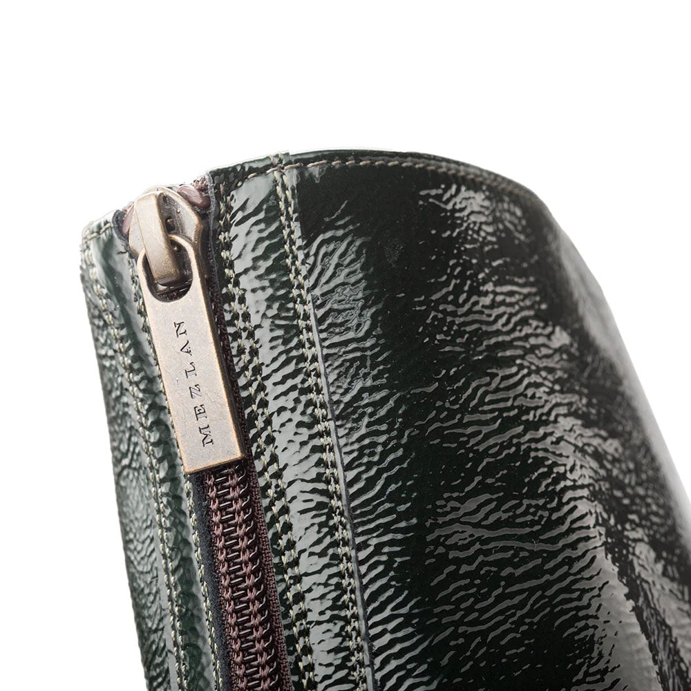 Mezlan Buscemi Hi-Shine Ornament Boot - Green
