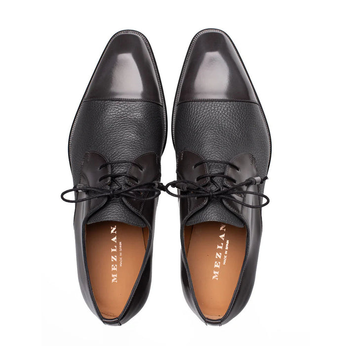 Mezlan Capello Hi-Shine/Calf Derby - Grey