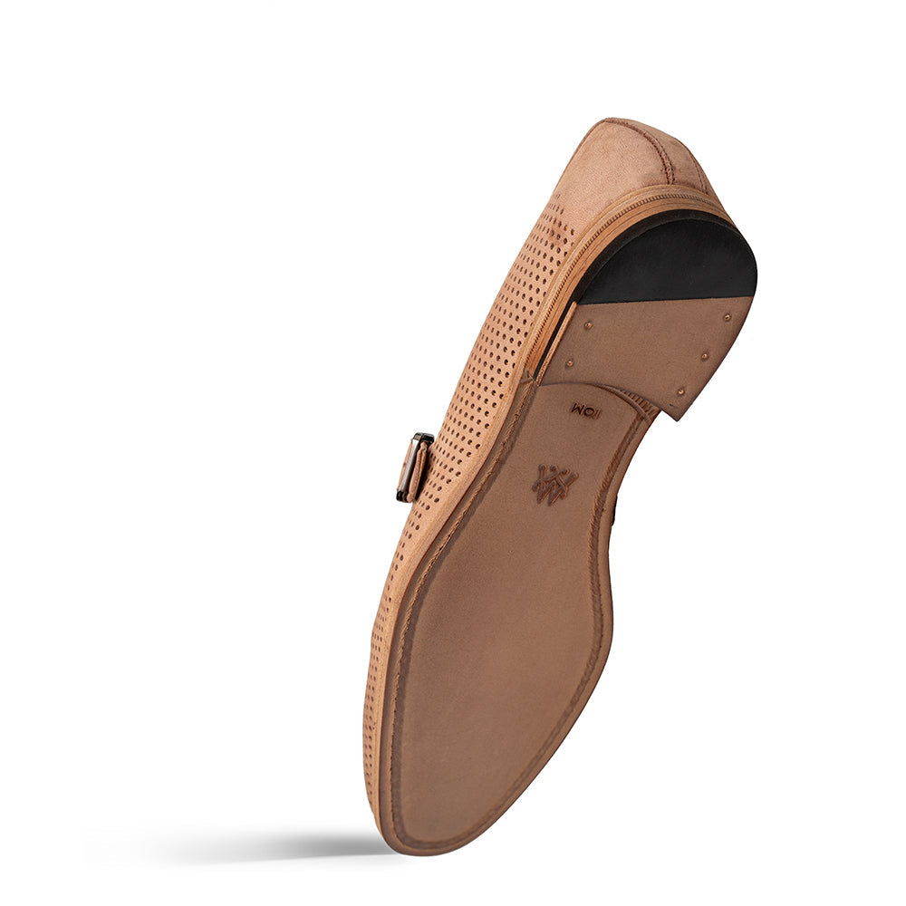 Mezlan Perforated Nubuck Mocassin - Luxury Driving Shoe