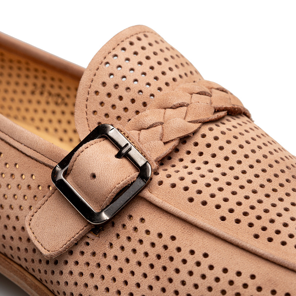 Mezlan Perforated Nubuck Mocassin - Luxury Driving Shoe