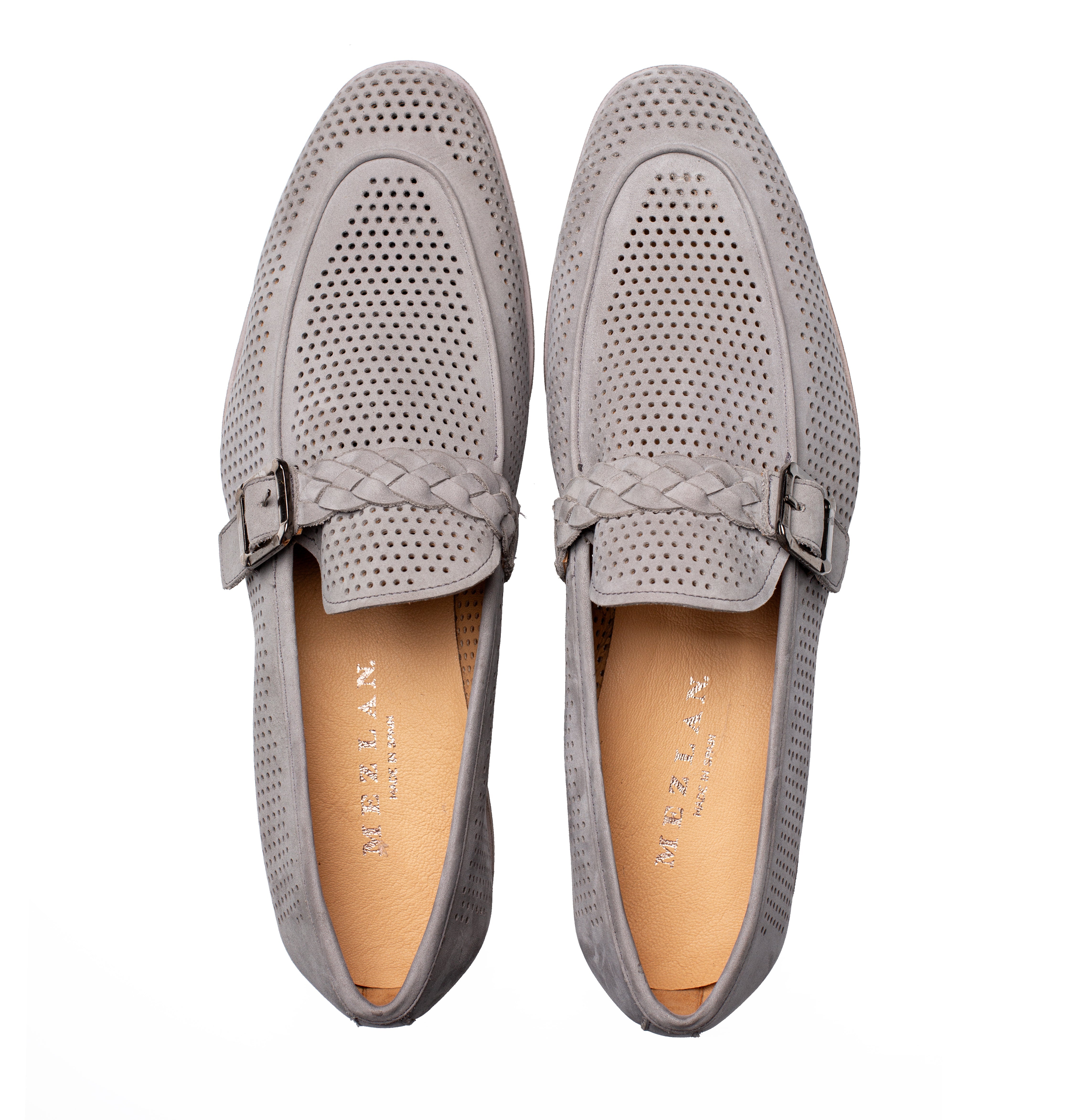 Mezlan Perforated Nubuck Mocassin - Luxury Driving Shoe