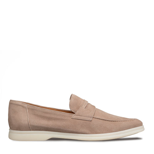 Mezlan Suede Penny Loafer: Soft Flex Moccasin