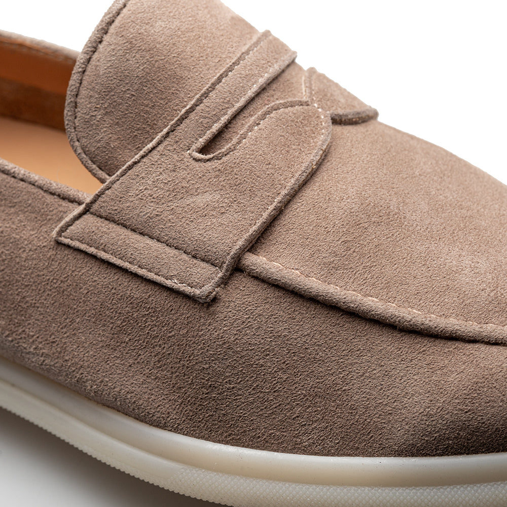 Mezlan Suede Penny Loafer: Soft Flex Moccasin