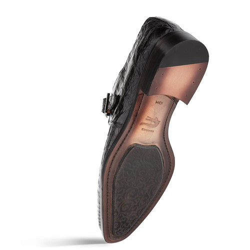 Mezlan Gigolo Crocodile Monk Strap Black (50056-F)
