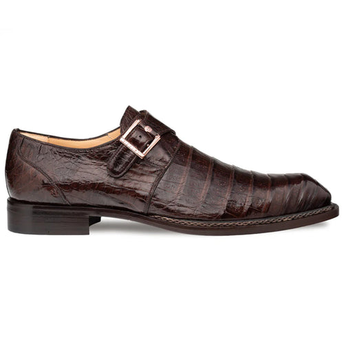 Mezlan Gigolo Crocodile Monk Strap Brown (50056-F)